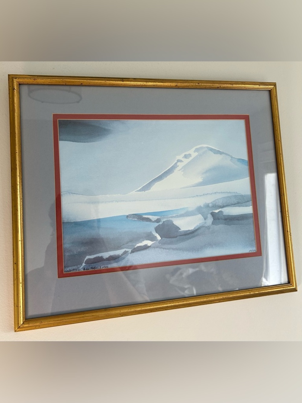 Toni Onley Original Art Silver River British Columbia 1985 Watercolor Signed VTG - Picture 4 of 11